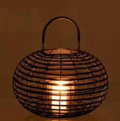 Lanterne Ronde Bambou Noir Mat Cintee H 22 Cm -TODAY || Disney || Fisher Price Soldes lanterne ronde bambou noir mat cintee h 22 cm lot de 3 5400924017552 372207