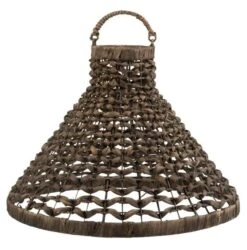 Lanterne Suspendue Jacinthe D'eau Marron Cintee