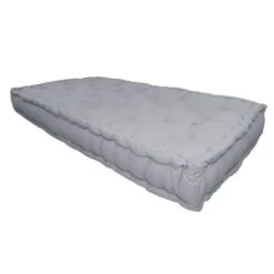 Matelas De Sol 100% Coton 60x120x15 Cm GRIS CLAIR