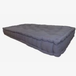 Matelas De Sol 100% Coton 60x120x15cm GRIS