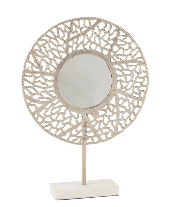 Miroir Corail Avec Base Marbre Champagne Souki L 36 Cm 3 Miroir Corail Avec Base Marbre Champagne Souki L 36 Cm