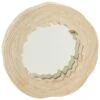 Miroir Irrégulier Bois De Paulownia Blanc Briane D 42 Cm