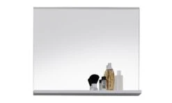 Miroir Mural Avec étagère Mélaminé Blanc Ivano