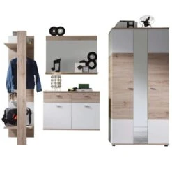 Miroir Mural Avec étagère Mélaminé Chêne Clair Masie -TODAY || Disney || Fisher Price Soldes miroir mural avec etagere melamine chene clair masie 4250859461422 1059379