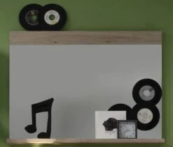 Miroir Mural Avec étagère Mélaminé Chêne Clair Masie -TODAY || Disney || Fisher Price Soldes miroir mural avec etagere melamine chene clair masie 4250859461422 1059380