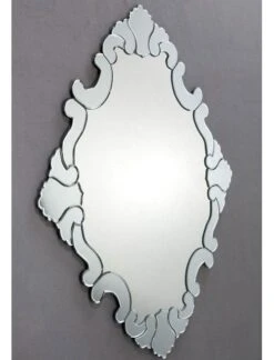 Miroir Mural Baroque Verre Transparent Baty