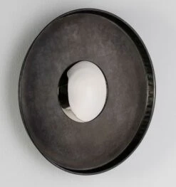 Miroir Mural Convexe Métal Gris Ola