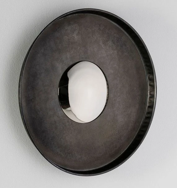 Miroir Mural Convexe Métal Gris Ola 3 Miroir Mural Convexe Métal Gris Ola