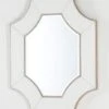 Miroir Mural Octogonal Verre Blanc Octy