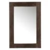 Miroir Mural Paulownia Massif Foncé Cintee