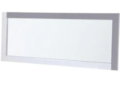 Miroir Mural Rectangulaire Bois Laqué Gris Plitou 170 Cm
