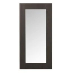 Miroir Mural Rectangulaire Bois Massif Foncé Ocel L 120 Cm