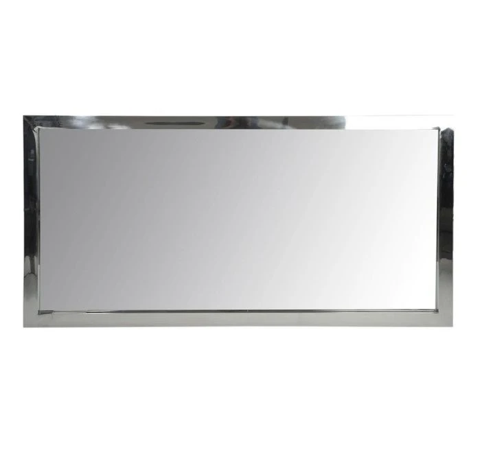 Miroir Mural Rectangulaire Verre Et Métal Argenté Licia 90 Cm 3 Miroir Mural Rectangulaire Verre Et Métal Argenté Licia 90 Cm