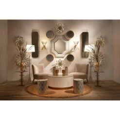 Miroir Mural Rond Métal Doré Alma D 36 Cm -TODAY || Disney || Fisher Price Soldes miroir mural rond metal dore d 36 cm 8435471822332 574183