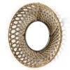 Miroir Mural Rond Osier Naturel Gaell D 50 Cm