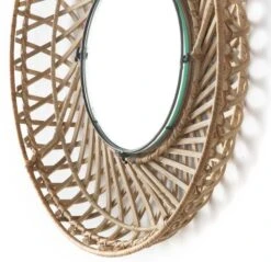 Miroir Mural Rond Osier Naturel Gaell D 50 Cm -TODAY || Disney || Fisher Price Soldes miroir mural rond osier naturel d 50 cm 8435471837145 574025