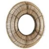 Miroir Mural Rond Osier Naturel Gaell D 70 Cm