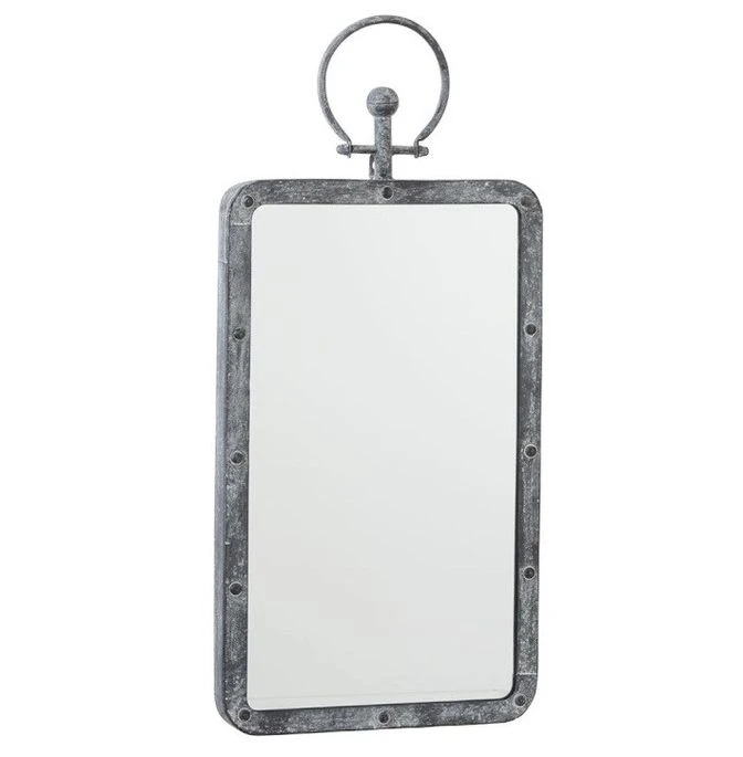 Miroir Mural Verre Et Métal Antique Gris Liath - Lot De 4 3 Miroir Mural Verre Et Métal Antique Gris Liath - Lot De 4