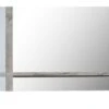 Miroir Rectangulaire 1 Tablette Bois Gris Et Laqué Blanc Kartz