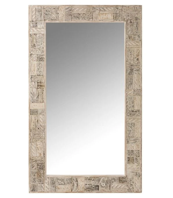 Miroir Rectangulaire Bois Recyclé Blanc Délavé Leroy L 150 Cm 3 Miroir Rectangulaire Bois Recyclé Blanc Délavé Leroy L 150 Cm