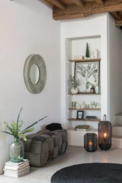 Miroir Rond Avec Bord En Cuir Vert Jenny D 70 Cm -TODAY || Disney || Fisher Price Soldes miroir rond avec bord en cuir vert jenny d 70 cm 5400924179472 1340126