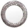 Miroir Rond Avec Cadre Décoratif Galet En Métal Clarisse