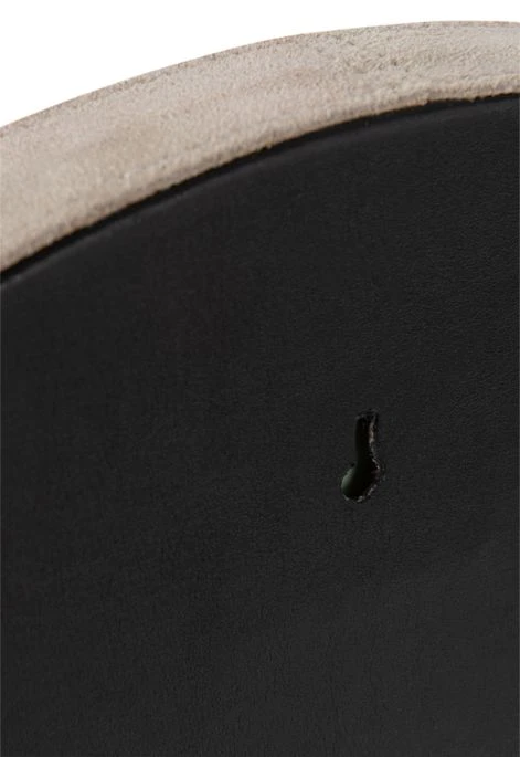 Miroir Rond En Cuir Beige Apolo D 40.5 Cm 4 Miroir Rond En Cuir Beige Apolo D 40.5 Cm – Image 2