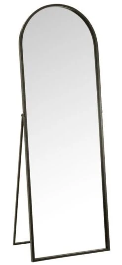 Miroir Sur Pied En Métal Noir Wouna L 50 Cm