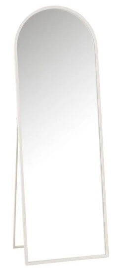 Miroir Sur Pied Métal Blanc Damian L 51 Cm