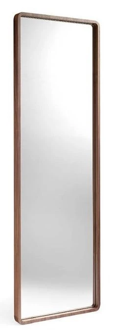 Miroir Sur Pieds Bois Plaqué Noyer Hena