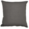 O'CBO Coussin Déhoussable - 100% Lin - 60 X 60 Cm - Gris Typhon