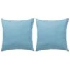 Oreiller D'extérieur 2 Pcs 60 X 60 Cm Bleu Clair