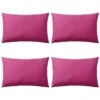 Oreiller D'extérieur 4 Pcs 60 X 40 Cm Rose