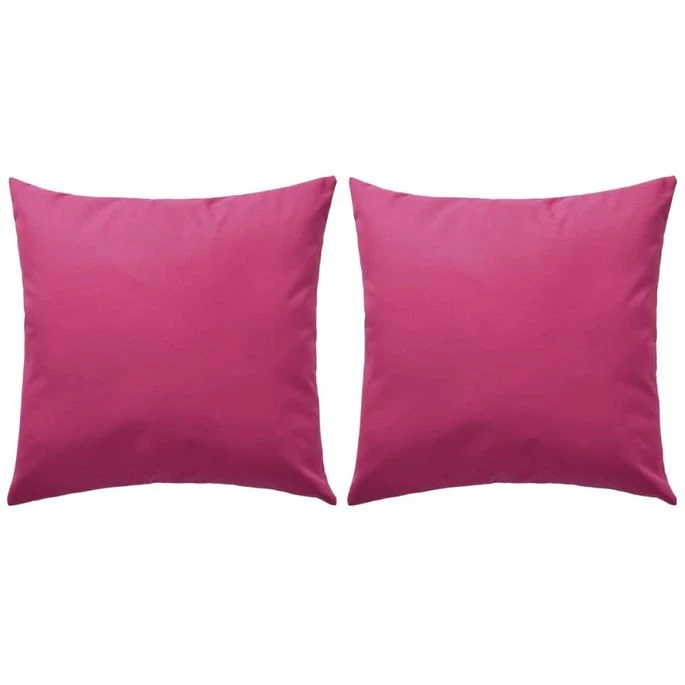 Oreillers D'extérieur 2 Pcs 45 X 45 Cm Rose 3 Oreillers D'extérieur 2 Pcs 45 X 45 Cm Rose