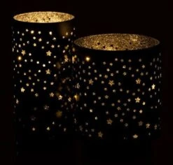 Photophore à LED Métal Noir Et Argenté Bialli H 17 -TODAY || Disney || Fisher Price Soldes photophore a led metal noir et argente bialli h 17 5415203977816 368784