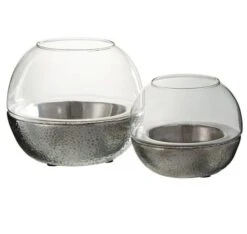 Photophore Boule Verre Et Céramique Argentée Liath -TODAY || Disney || Fisher Price Soldes photophore boule verre et ceramique argentee liath 5415203901637 362331