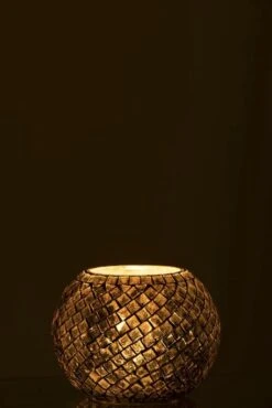 Photophore Boule Verre Mosaïque Doré Antique Ysarg - Lot De 4 -TODAY || Disney || Fisher Price Soldes photophore boule verre mosaique dore antique ysarg lot de 4 5415203952493 352434