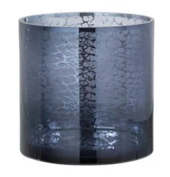 Photophore Verre Bleu Nissy H 20 Cm