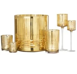 Photophore Verre Doré Narsh H 18 Cm -TODAY || Disney || Fisher Price Soldes photophore verre dore narsh h 18 cm 5415203951649 356995