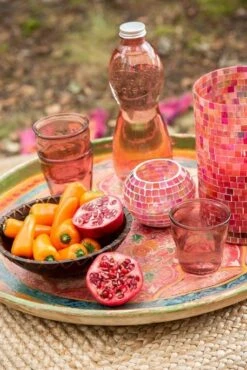 Photophore Verre Rose à Mosaïque Veeda H 15 Cm -TODAY || Disney || Fisher Price Soldes photophore verre rose a mosaique veeda h 15 cm 5400924020156 377668