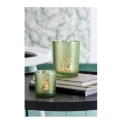 Photophore Verre Vert à Feuilles Ocel H 18 Cm -TODAY || Disney || Fisher Price Soldes photophore verre vert a feuilles ocel h 18 cm 5400924040291 372584