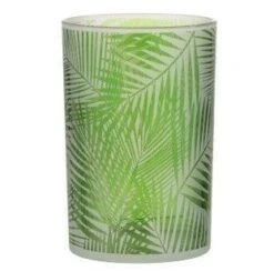 Photophore Verre Vert Neela H 18 Cm