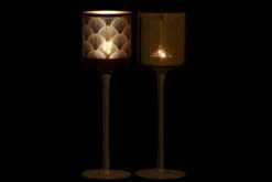 Photophores Sur Pied Verre Noir Et Doré Ysarg - Lot De 4 -TODAY || Disney || Fisher Price Soldes photophores sur pied verre noir et dore ysarg lot de 4 5415203951540 352525