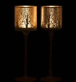 Photophores Verre Blanc Et Argenté Licia H 30 Cm - Lot De 2 -TODAY || Disney || Fisher Price Soldes photophores verre blanc et argente licia h 30 cm lot de 2 5415203951762 360417