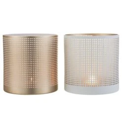 Photophores Verre Blanc Et Beige Praji H 24 Cm -TODAY || Disney || Fisher Price Soldes photophores verre blanc et beige praji h 24 cm 5400924040260 380062