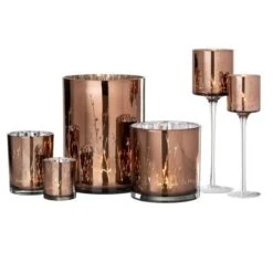 Photophores Verre Marron Mat Et Brillant Nissy H 24 - Lot De 2 -TODAY || Disney || Fisher Price Soldes photophores verre marron mat et brillant nissy h 24 lot de 2 5415203951816 367744