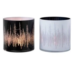 Photophores Verre Noir Et Blanc Bialli H 20 Cm - Lot De 2 -TODAY || Disney || Fisher Price Soldes photophores verre noir et blanc bialli h 20 cm lot de 2 5415203951717 368818