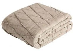 Plaid Moderne En Coton Sable Camela