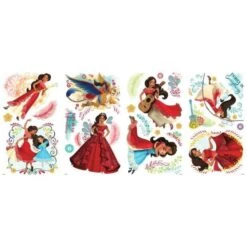 ROOMMATES Stickers DISNEY PRINCESS - PRINCESS ELENA Repositionnables 4 Feuilles De 10,1cm X 44,1cm