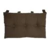 Tete De Lit Coussin 100% Coton Uni - 50x70 Cm - Marron Chocolat